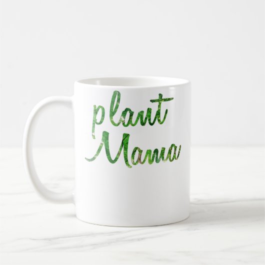 プラントママガーデニング愛好家母の日Tシャツ コーヒーマグカップ (左)