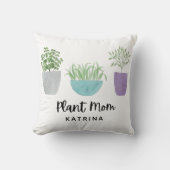 プラントママパーソナライズされた装飾用クッション クッション (正面)
