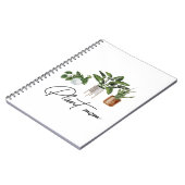 プラントマムウォーターカラーハウスプラント ノートブック (左側)