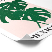 プラントマーケットメキシコグリーンモンストレラハウスプラント ポスター (角)