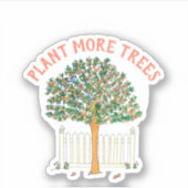 プラントモアツリーピーチツリー シール (正面)