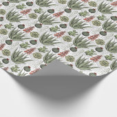 プラントラバーアロエヴェラサキュリントサボテン自然 ラッピングペーパー (角)