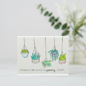 プラントラバーウォーターカラーイラストレーション ポストカード (スタンド正面)