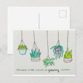 プラントラバーウォーターカラーイラストレーション ポストカード (正面/裏面)