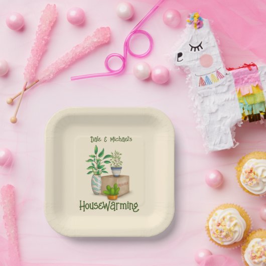 プラントラバーズ引っ越し祝いパーティー紙プレート ペーパープレート (パーティー)