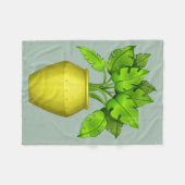 プラントラバーハウスプラント フリースブランケット (正面(横))