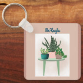 プラントラバーパーソナライズされたキーチェーン キーホルダー (正面)