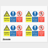 プラントルームのシール 長方形シール (シート)