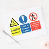 プラントルームのシール 長方形シール (封筒)