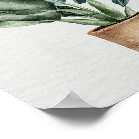 プラントレディーキュートハウスプラントガーデおもしろいニング引用文 ポスター (角)