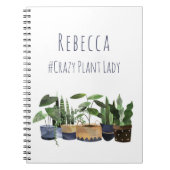 プラントレディ熱狂するポットプラント |サボテンのガーデンノートブック ノートブック (正面)