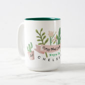 プラントレディ熱狂するーツートーンコーヒーマグ ツートーンマグカップ (正面左)