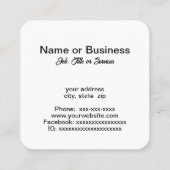 プラント技術 スクエア名刺 (裏面)