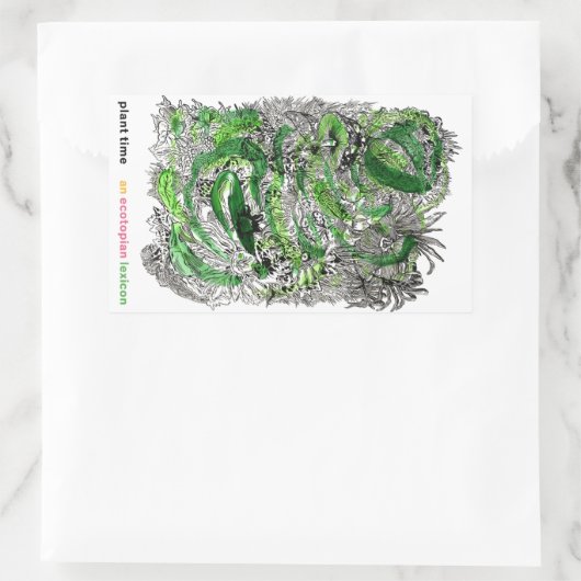 プラント時間のシール(Nikki Lindt) 長方形シール (バッグ)