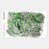 プラント時間のシール(Nikki Lindt) 長方形シール (正面)