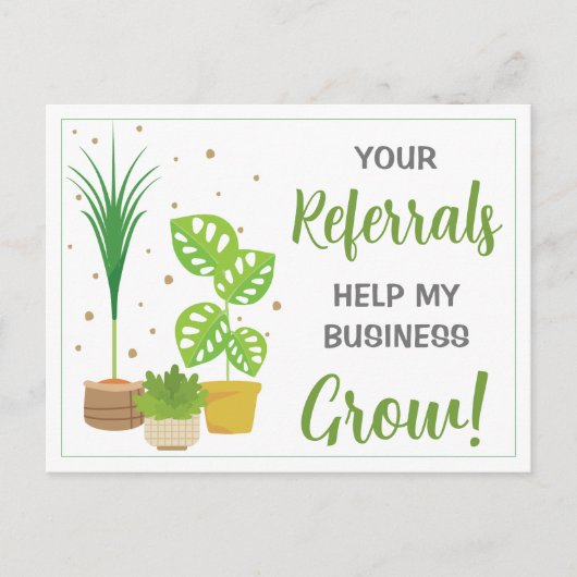 プラント紹介マーケティング ポストカード (正面)