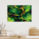 プラント – ホスタ葉ズ ポスター (キッチン)