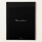 プランナーかわいいカメレオンデザイン。 プランナー手帳 (裏面)