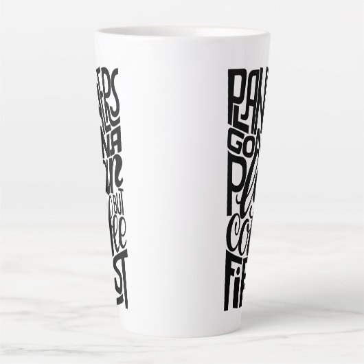 プランナーが最初のマグカップを計画するがコーヒー カフェラテマグ (正面)