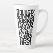 プランナーが最初のマグカップを計画するがコーヒー カフェラテマグ (右)