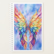 プランナーに描かれたLGBTQの翼