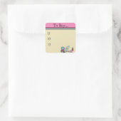 プランナーのステッカー、日のプランナーのステッカー スクエアシール (バッグ)