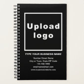 プランナーのブラックカバーにビジネスブランド プランナー手帳 (正面)