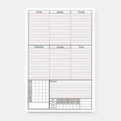 プランナーのページのポスト・イットの挿入物 ポストイット (正面)