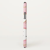 プランナーの女の子のピンクの金ゴールドの枕はパーソナライズに点を打ちます Case-Mate iPhoneケース (裏面/右)