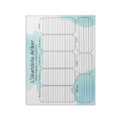 プランナーイデパーソナライズされたィッシュ引用文 ノートパッド (回転)