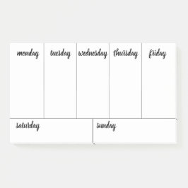 プランナーカスタマイズ可能な7日間の引き裂遠くにきカレンダー ポストイット