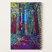 プランナーカリフォルニアレッドウッドの木（ステンドグラス） プランナー手帳 (裏面)