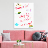 プランナーギャル – 生活1ラベルずつ！ キャンバスプリント (インサイチュ (リビング))