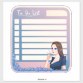 プランナーステッカー一覧へ冬のアニメのスクラップブック シール (シート)