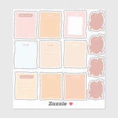 プランナーノートのステッカーパック シール (シート)