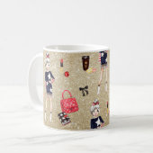 プランナー依存症シックなコーヒーマグ コーヒーマグカップ (正面左)