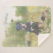 プランナー屋外ピロースクエア紙コースターギフトB シェルパブランケット (正面(横))