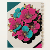 プランナー手帳　モダン牡丹デザイン プランナー手帳 (裏面)