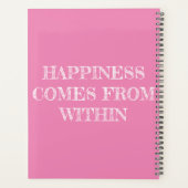 プランナー来の中の幸せ プランナー手帳 (裏面)