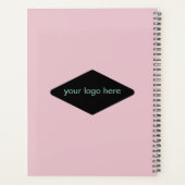 プランナー水彩牡丹（輪郭あり） プランナー手帳 (裏面)