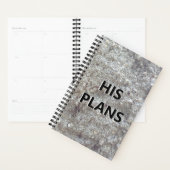 プランナー男性へ彼の計画彫刻された石 プランナー手帳 (ディスプレー)