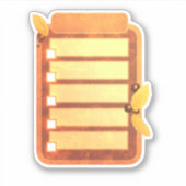 プランナー秋ステッカーTo Doリストスクラップブック シール (正面)