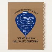 プランナー1911 Crookedest Railroad Tamalpais CA プランナー手帳 (裏面)