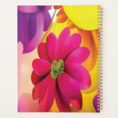 プランナー2024ピンク色の花 プランナー手帳 (裏面)