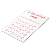 プランナー30日（砂糖なし） ノートパッド (アングル)