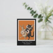 プランナー/バンジョープレーヤー/音楽の先生カードをパーティを楽しんで下さい 名刺 (スタンド正面)