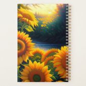 プランナー，年，週ごとのプランナースパイラル，ひまわり プランナー手帳 (裏面)