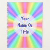 プランナー- Groovy Radiant Rainbow プランナー手帳 (正面)