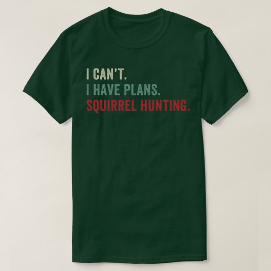 プランリス狩りリスおもしろいア Tシャツ (デザイン正面)