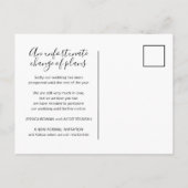 プラン白黒ハートの結婚更新がキャンセル 案内ポストカード (裏面)